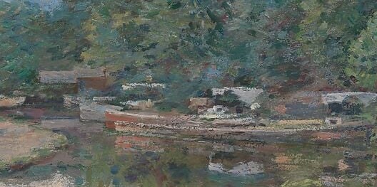 Robinson gave an American working canal the same reverence as a French haystack.