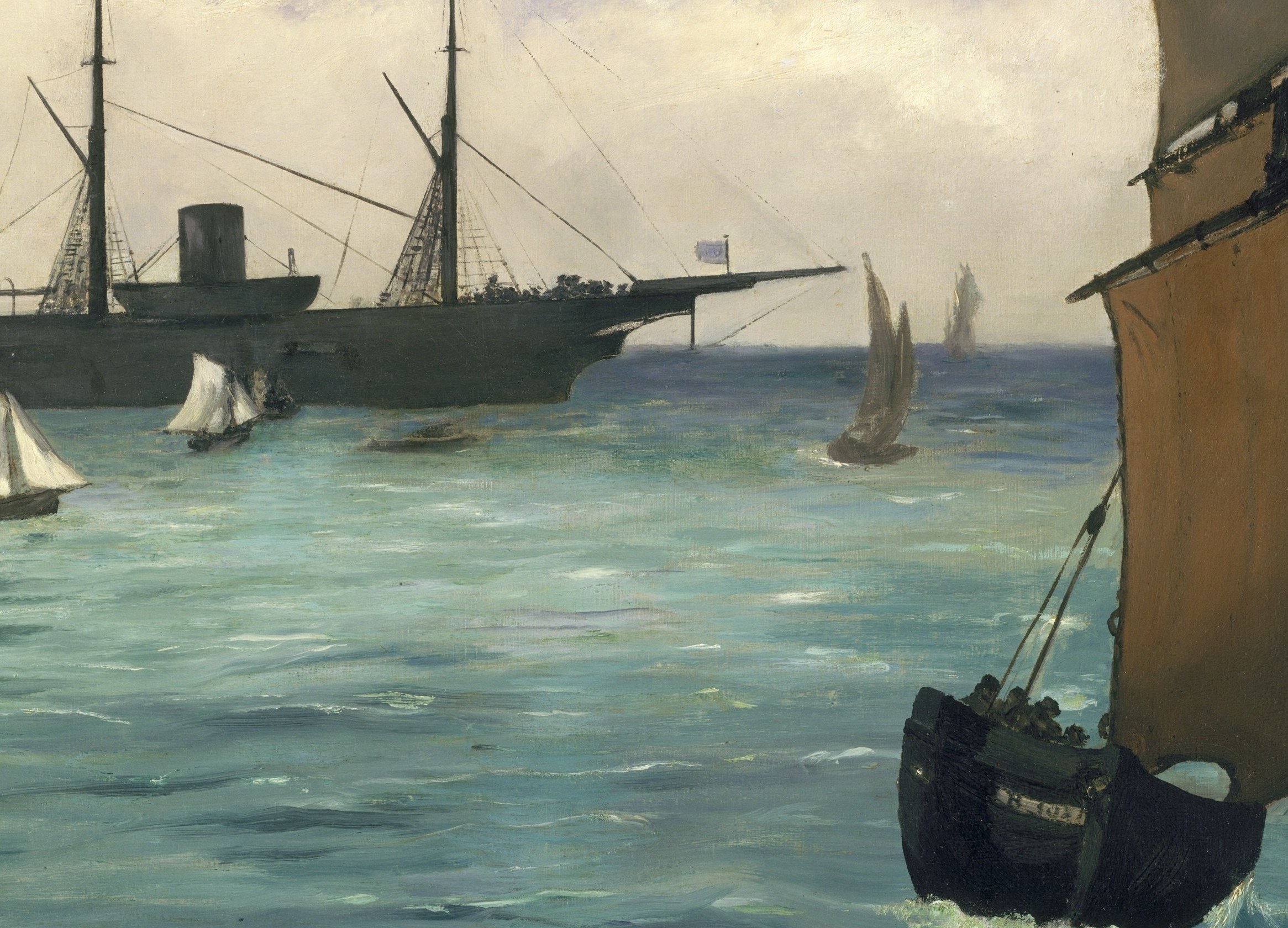 This is no background detail. The ship is the subject.