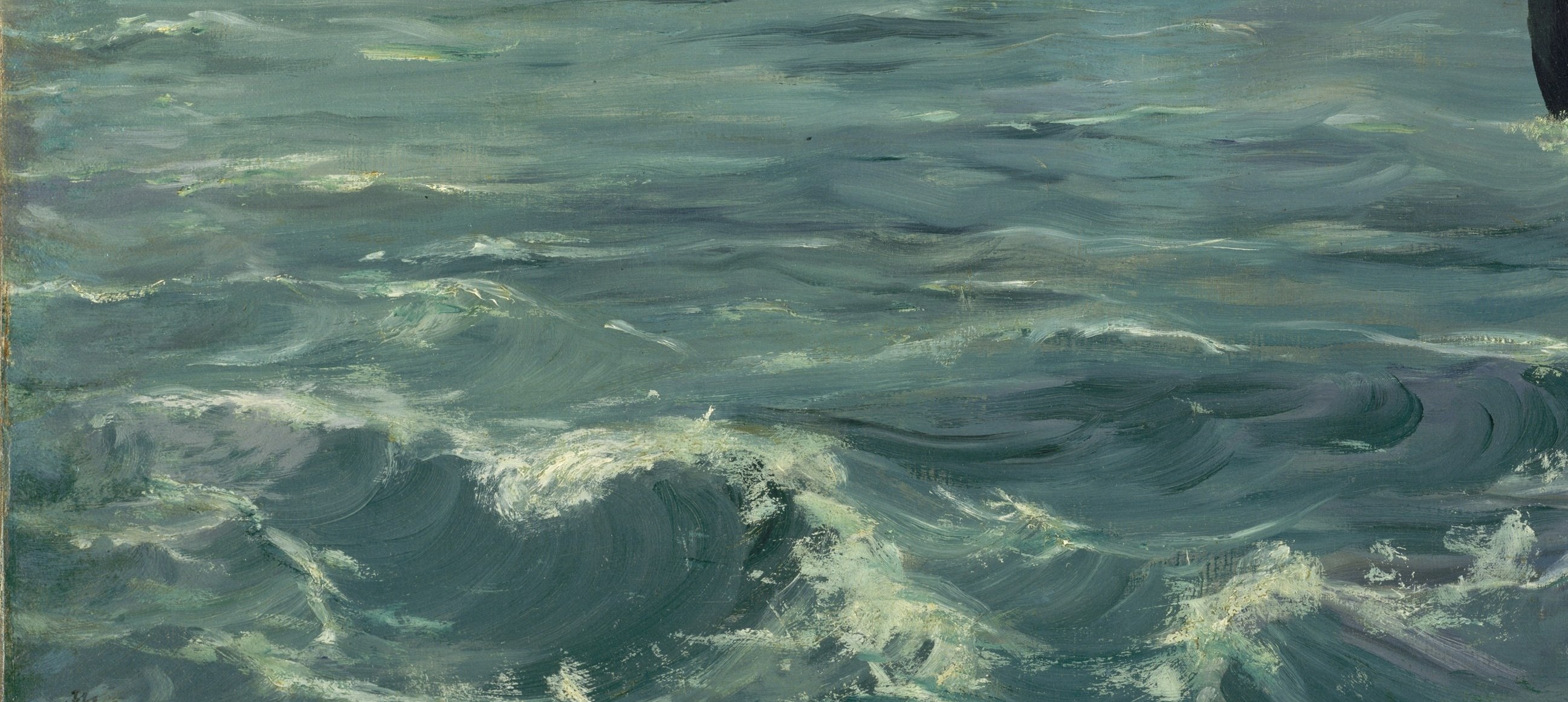 He painted modern life, and a modern sea, made fast and true.