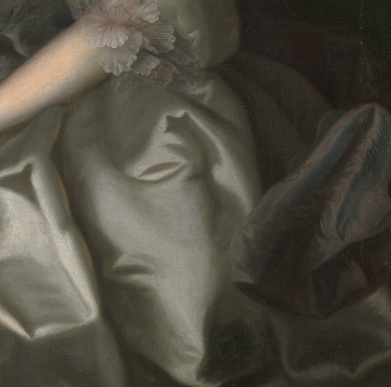 The painter, Joseph Blackburn, was known for his Rococo style.