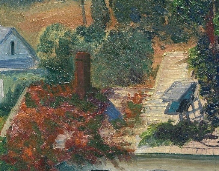 Then he painted this quiet island.