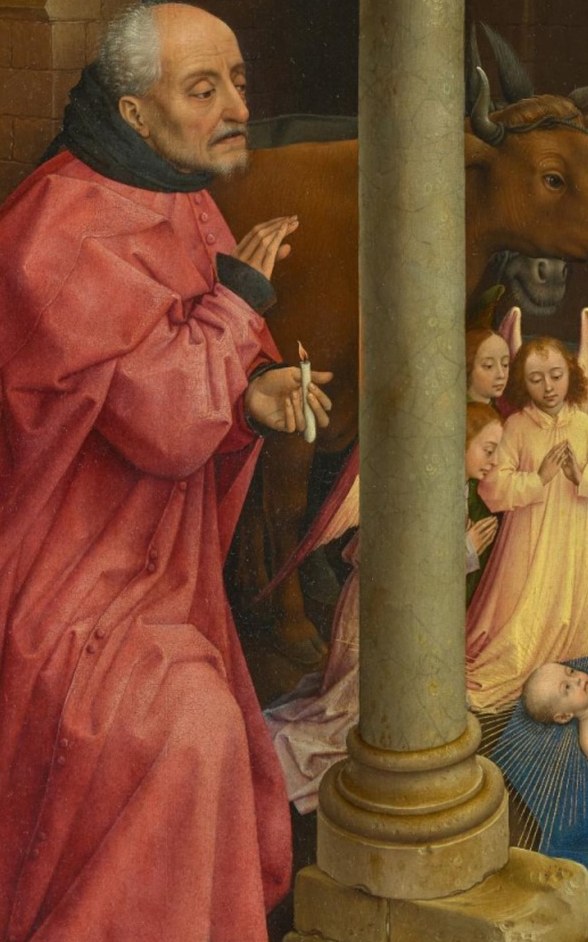 But look closely at the figure in the red robe, Joseph.
