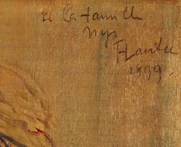 This loose, sketchy style was typical of his later work.