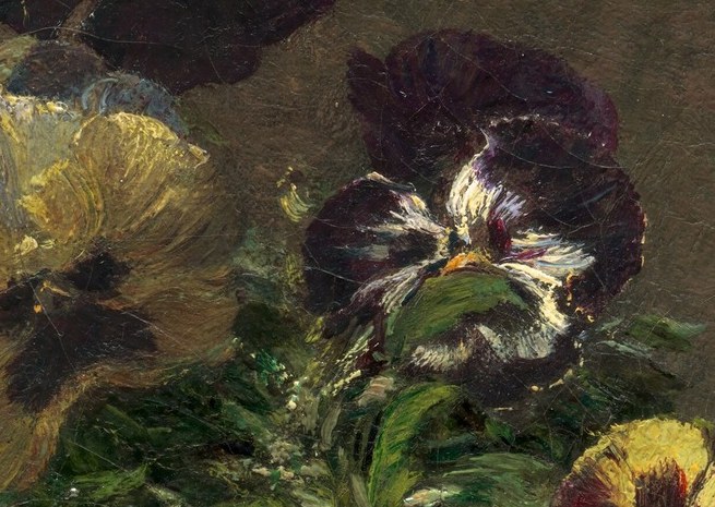 And the dark purple pansies are for deep, profound thought.