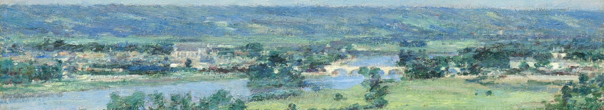 Robinson dissolves the horizon in silvery light , a technique absorbed from Monet , making distance feel genuinely airy rather than painted.