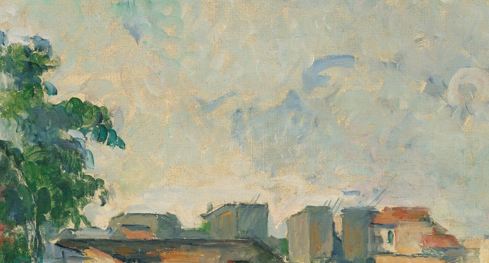 This painter built his forms with parallel strokes.