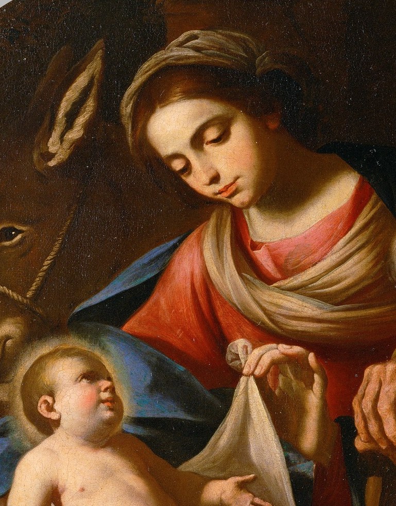 He depicted a quiet, tender Holy Family.