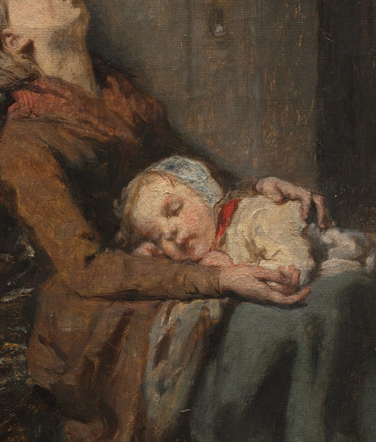 The artist, Octave Tassaert, often painted Paris's downtrodden.