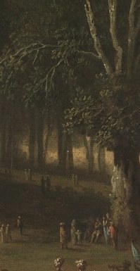 The fair began as a spring market in this deer park.