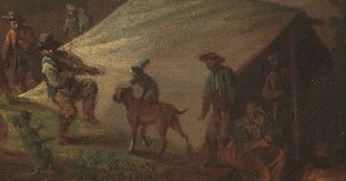 The artist, Lorentzen, painted many scenes of Danish life.