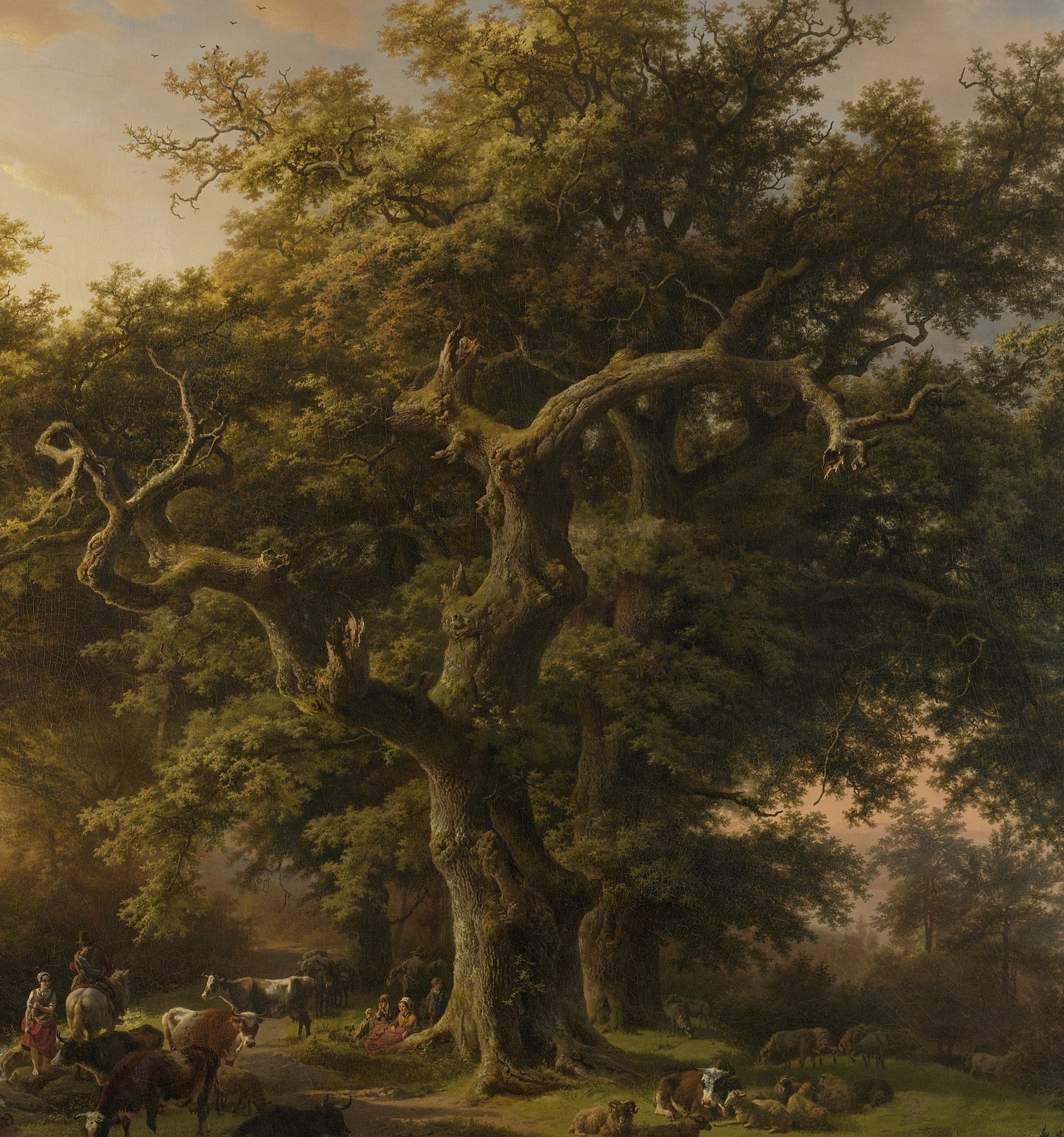 He made this oak feel older than anything built by hands.