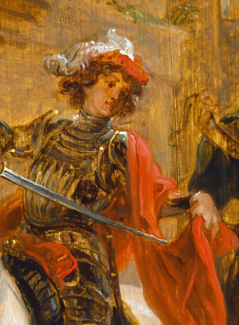 Now look at the blade he's holding.