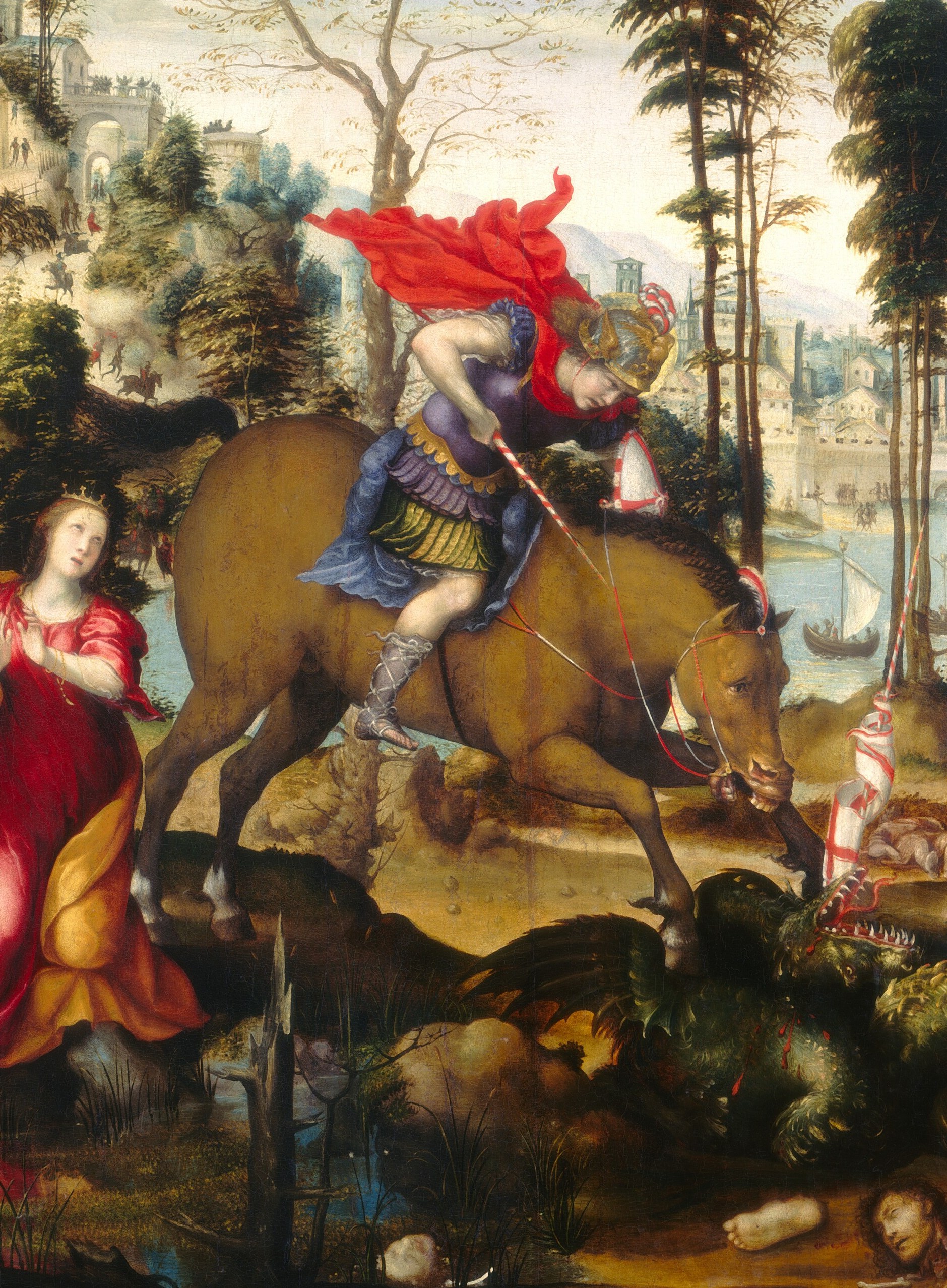 Yet he brings heroic grace to this violent moment.