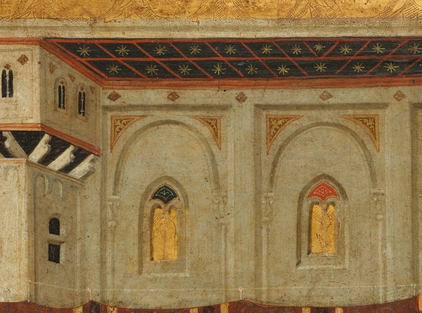 Gold plates, fresh loaves, striped palace walls. 1330.