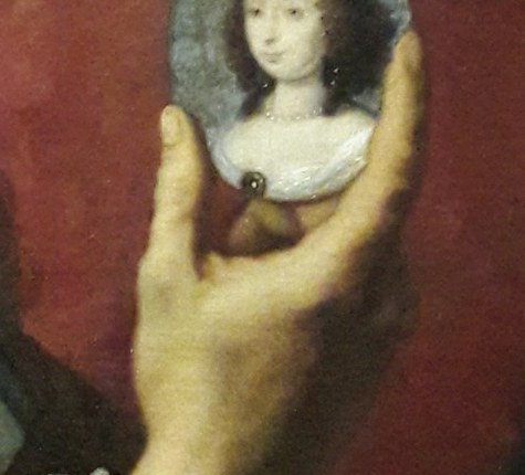 But in this self-portrait, he includes a telling detail.