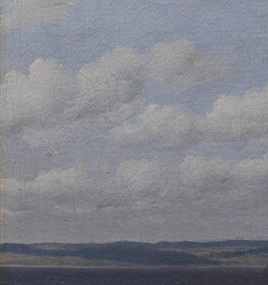The machine gave the painting its uncanny, held-breath stillness.