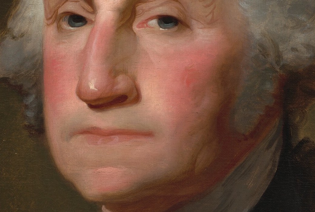 Look at the set of his mouth and jaw, projecting resolve.