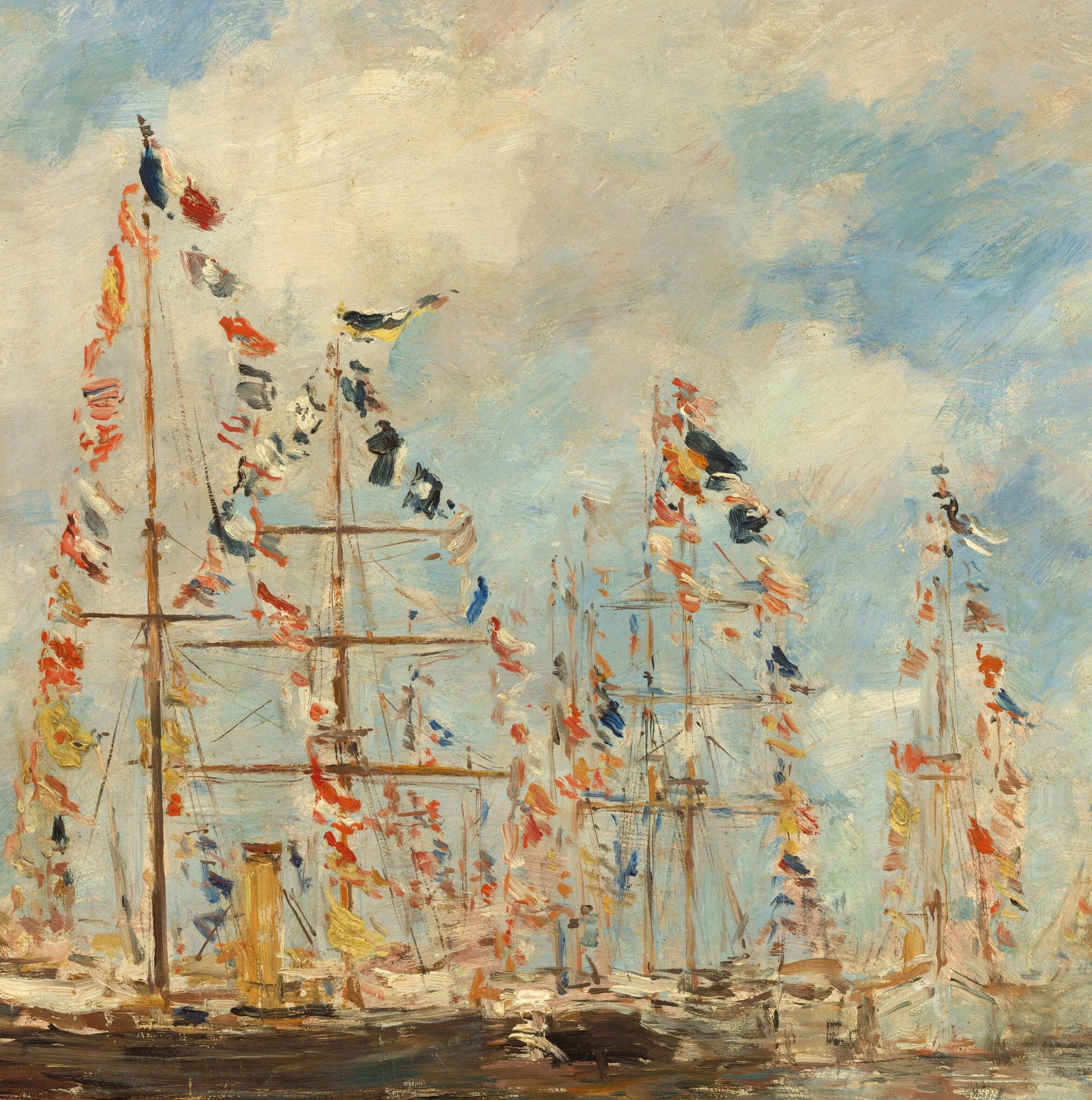 And the complex rigging shows the era's sailing technology.
