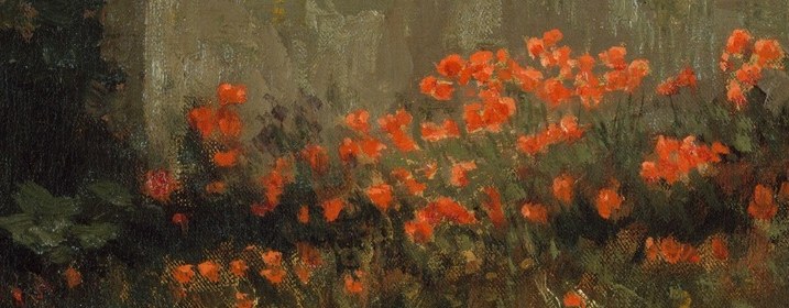 The poppies are the same red everywhere. But they don't look it.