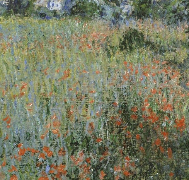 This view was painted fast, in thick, urgent strokes.