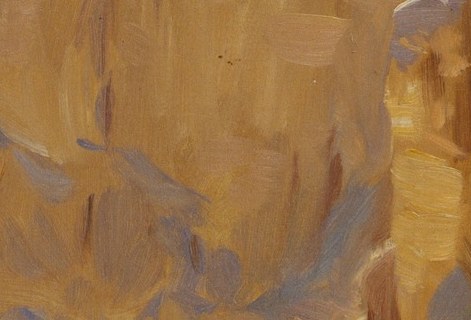 Look at the thick brushstroke texture.