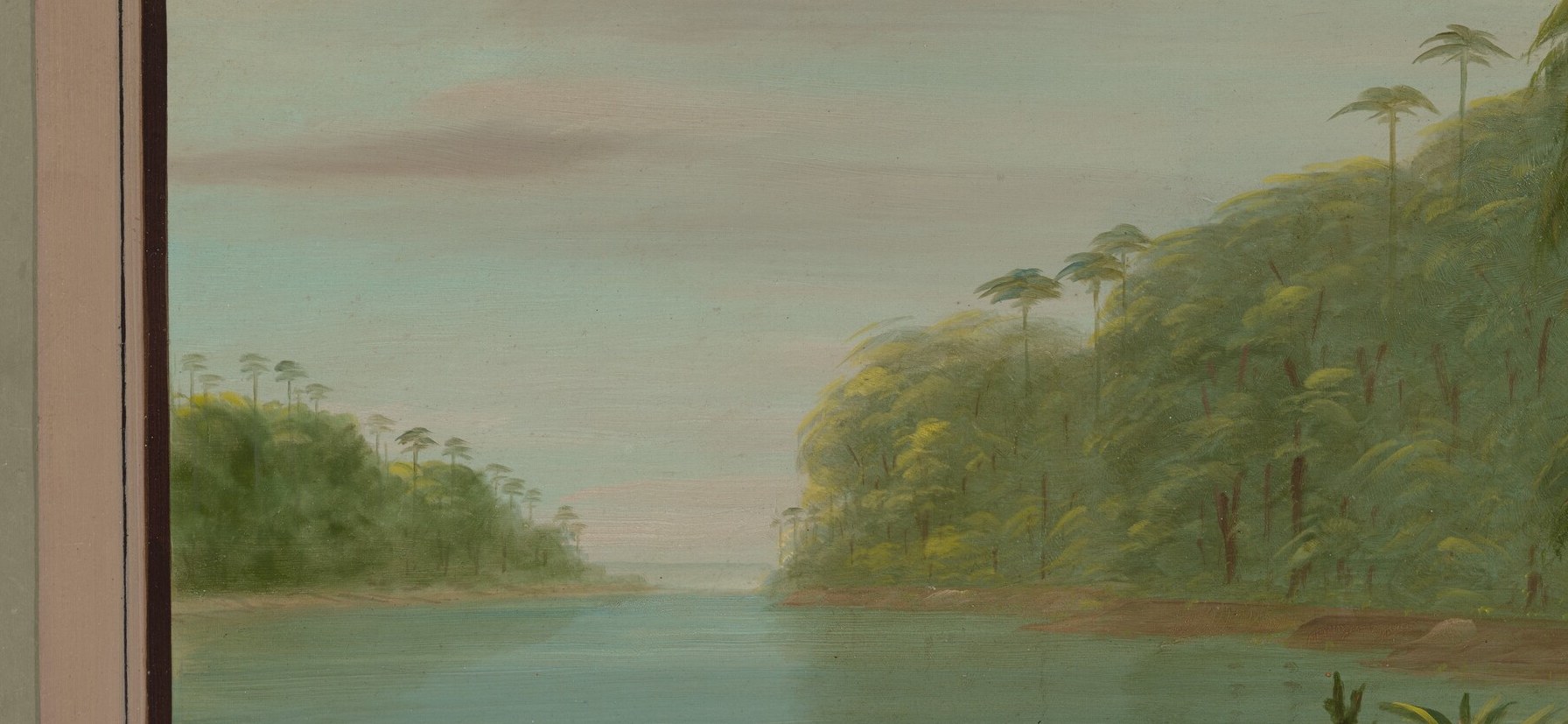 The artist, George Catlin, traveled extensively.