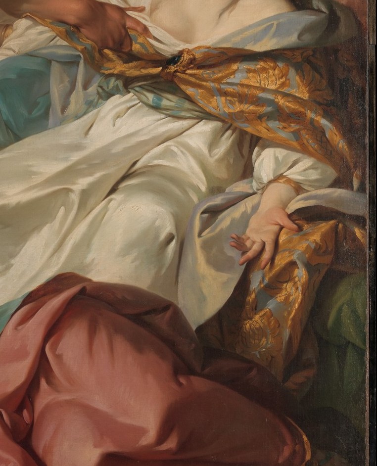 Her governess dressed a slave girl in Harmonia's rich clothes.