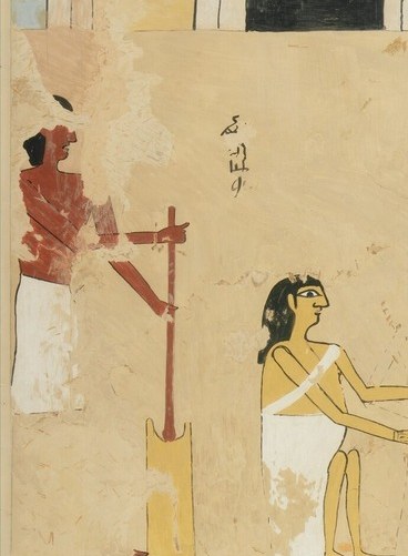 A whole household kitchen, painted to feed him in the afterlife.