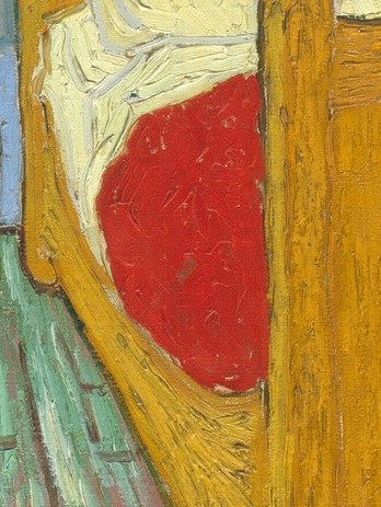 The artist used color to convey feeling, not reality.