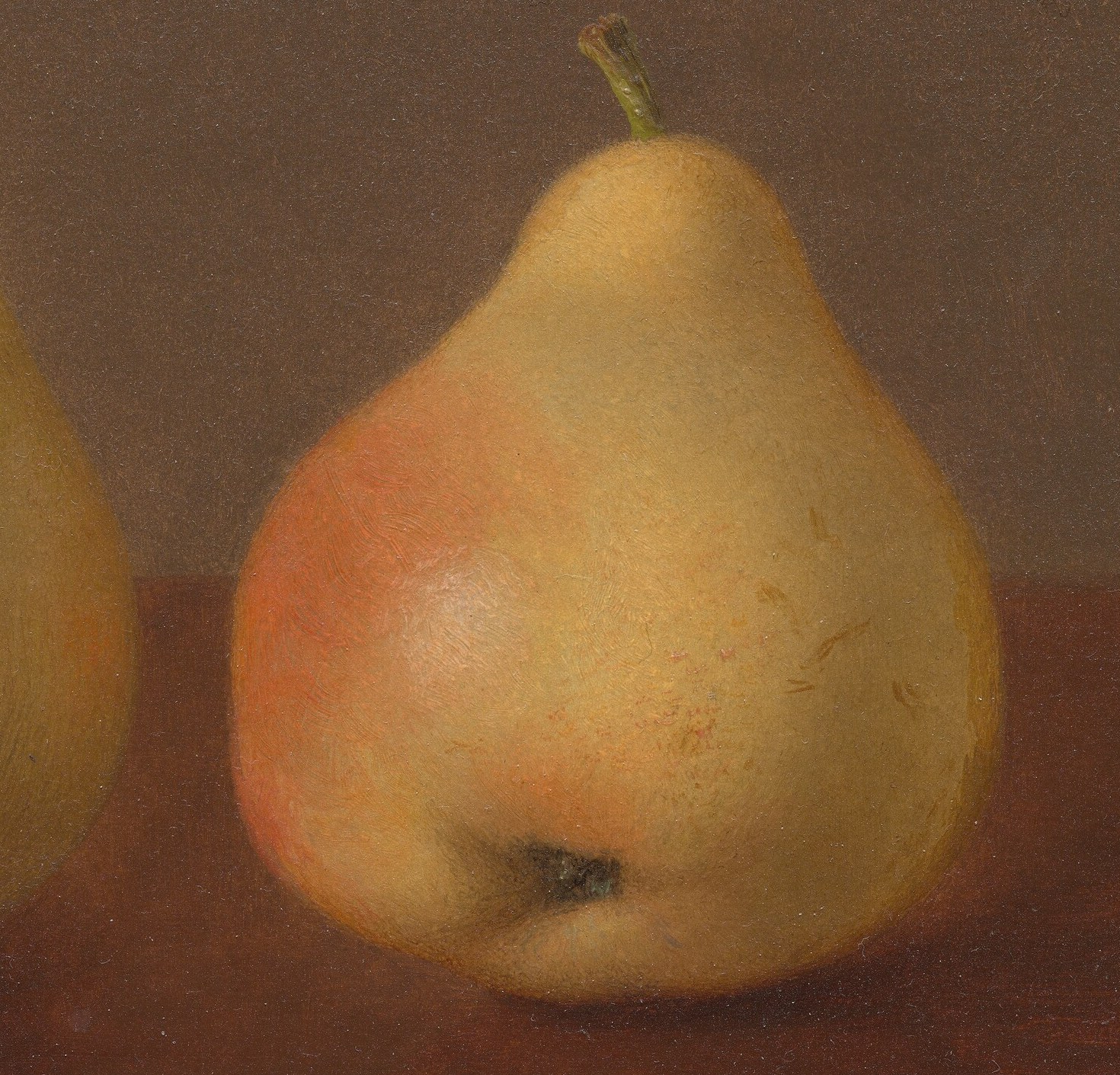 But he also painted quiet moments, like these simple pears.