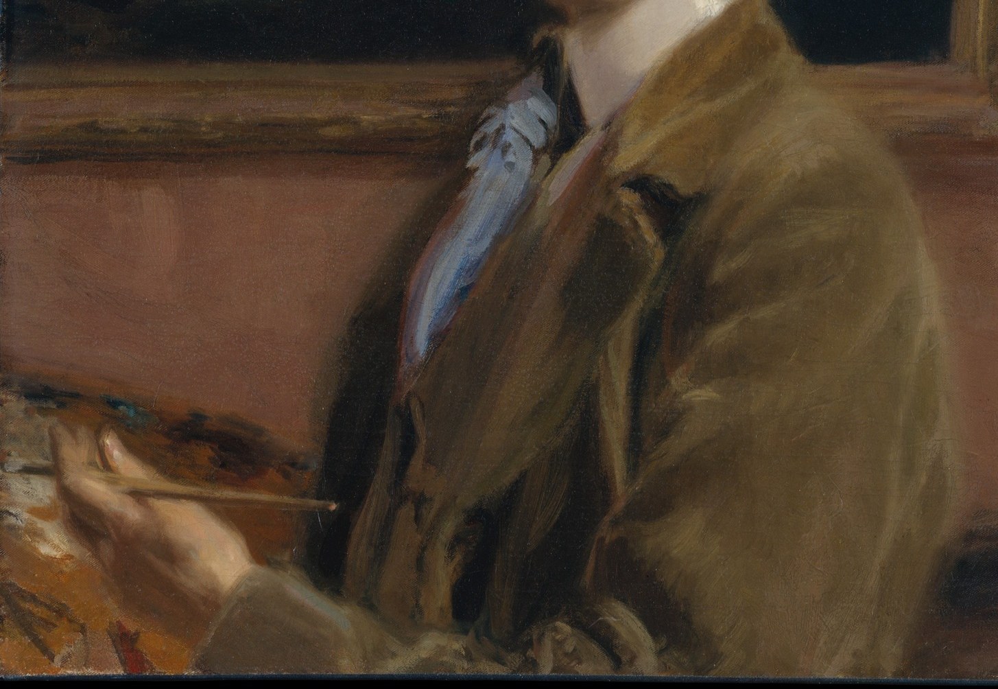 But for this portrait, he refuses to touch clay.