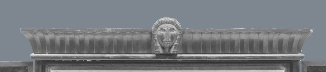 Notice the detailed, Egyptian-inspired frame motifs.