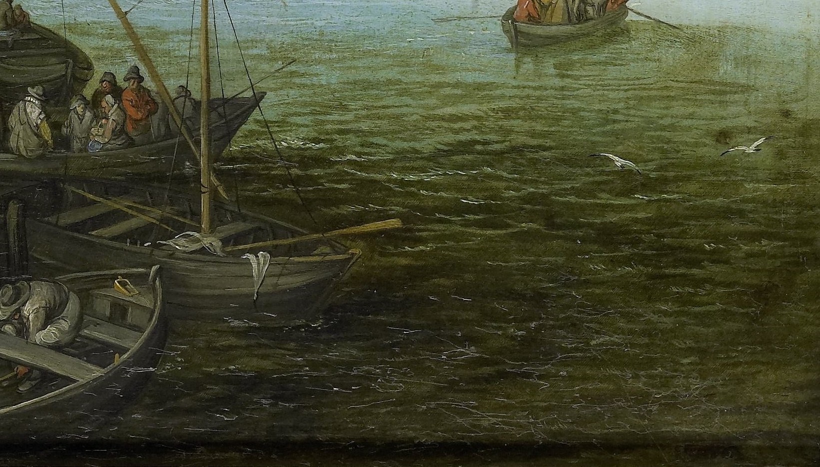 The painter used strong light and shadow to create depth here.