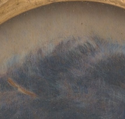 Her face is a clean, composed profile.