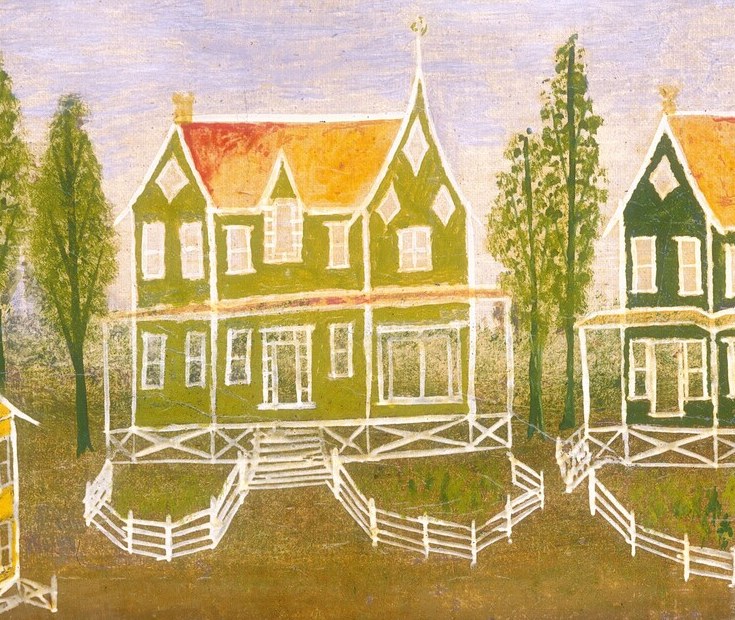 The artist used thin white lines for detail.