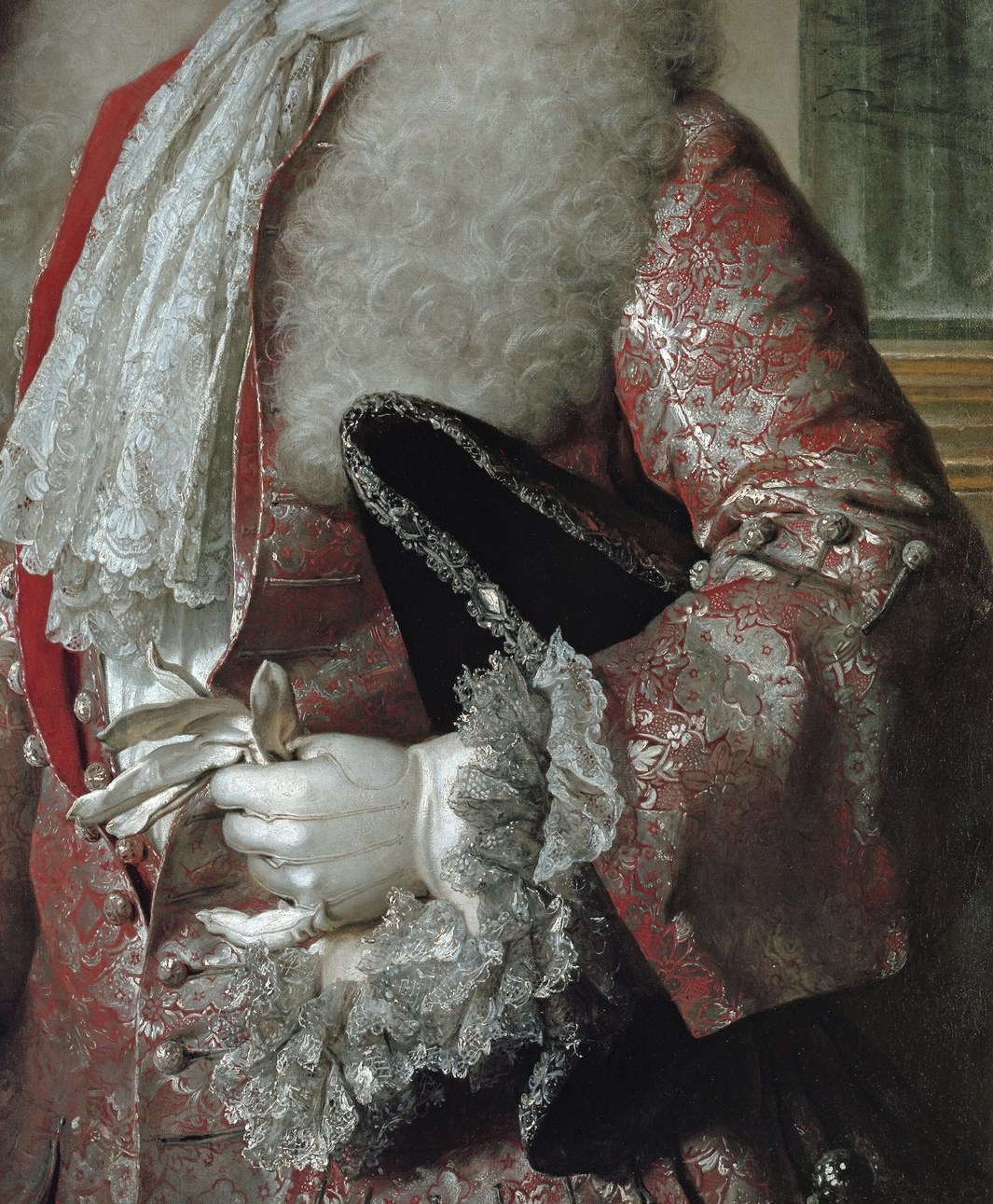 He was known for capturing rich fabrics, like this red and gold coat.