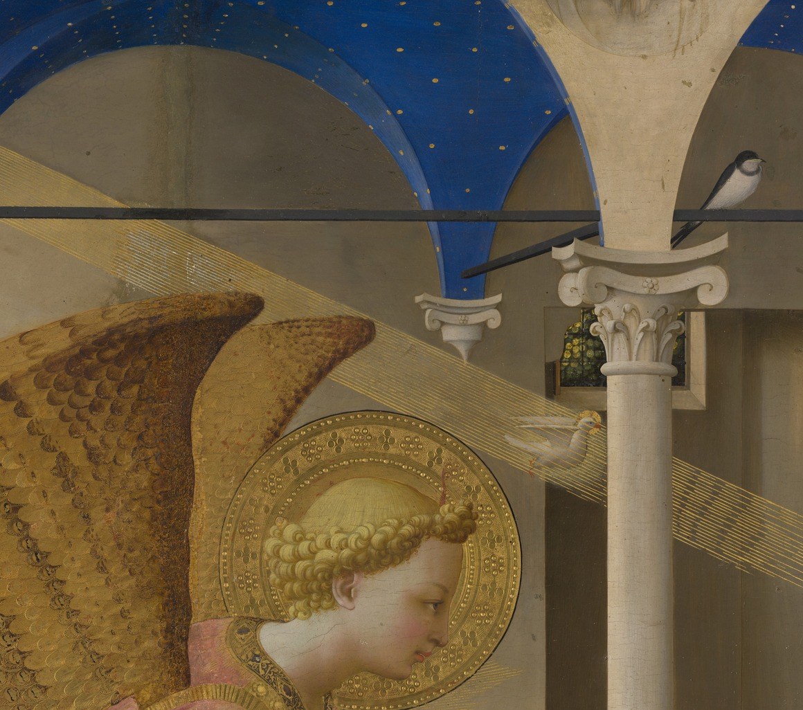 Archangel Gabriel arrives with divine light.