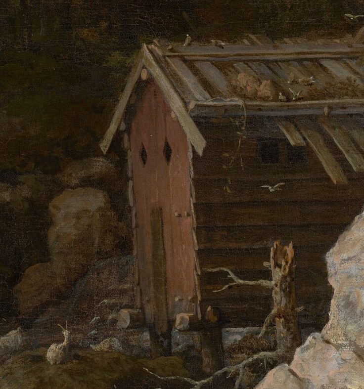Life in these log cabins would have been challenging.