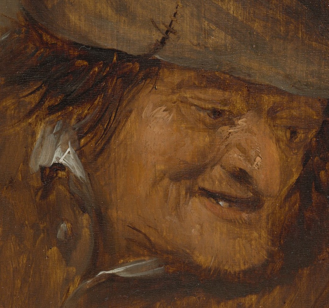 His deeply wrinkled face tells a story of a life lived outdoors.
