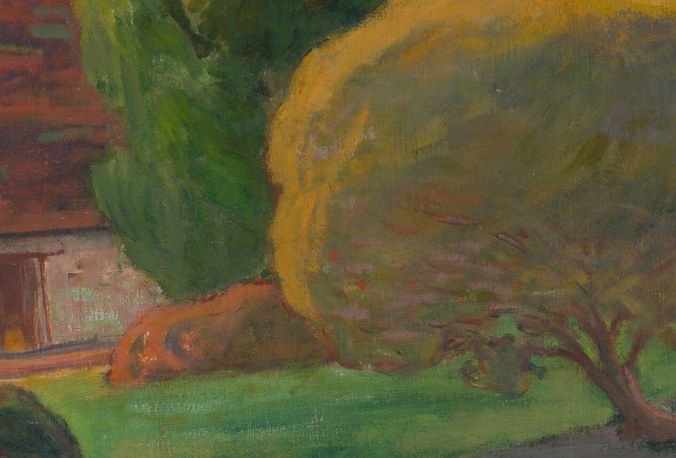 A subtle detail, grounding the painting in human presence.
