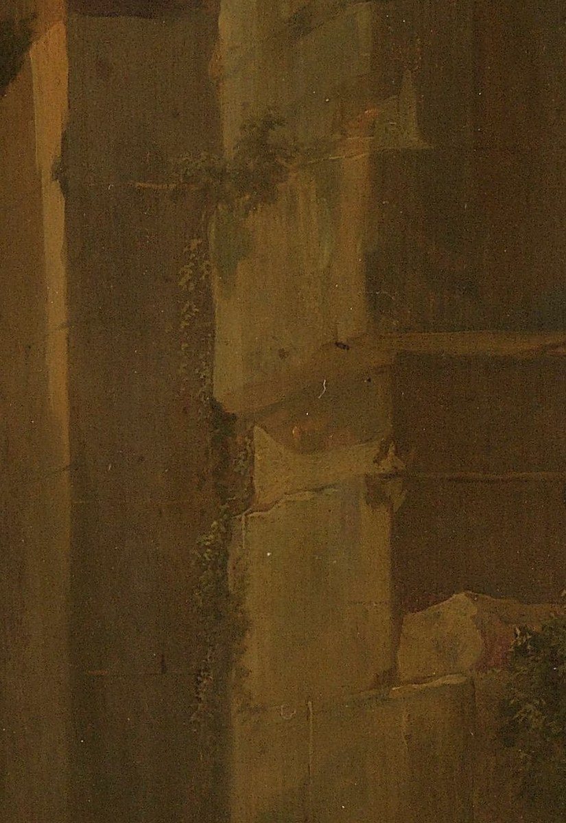 Every ruin he painted came from other people's sketchbooks.