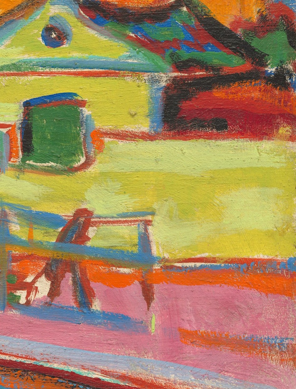 These bold colors and sharp lines were characteristic of Expressionism.