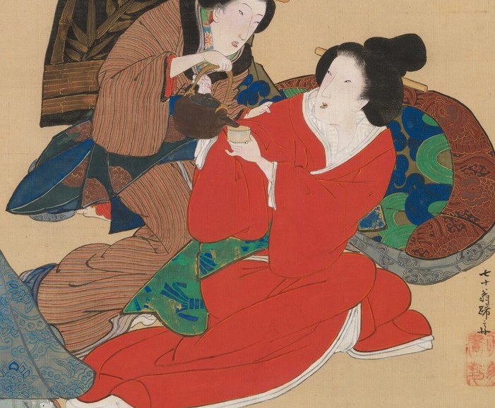 Each woman’s pose suggests deep engagement in the moment.
