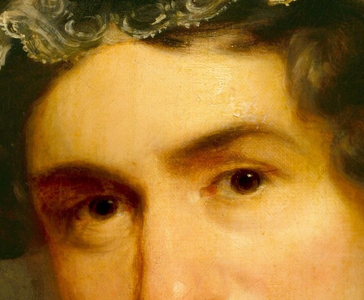 The eyes are the focal point, conveying a sense of engagement with the viewer.