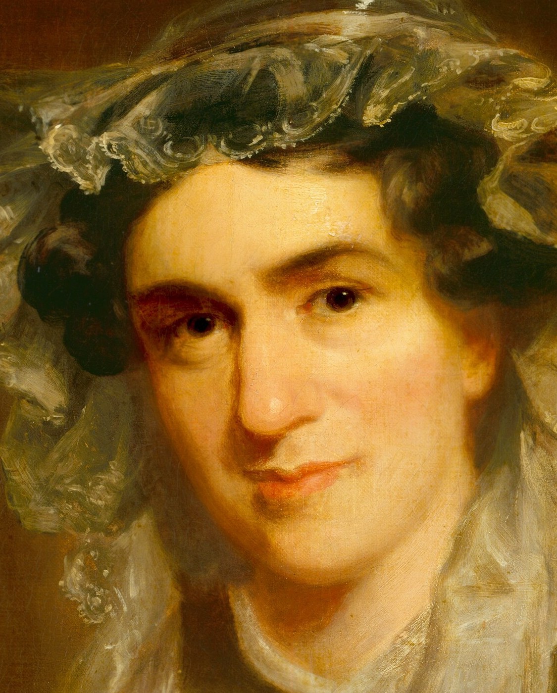 Together, these details depict a virtuous and stable married woman.