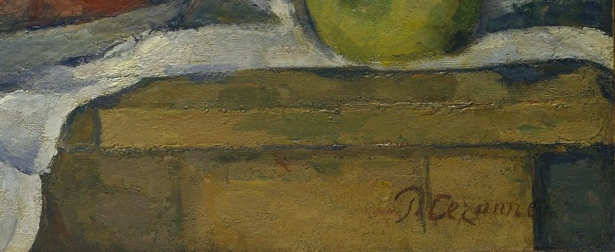 The lines of the table are subtly skewed, challenging perspective.
