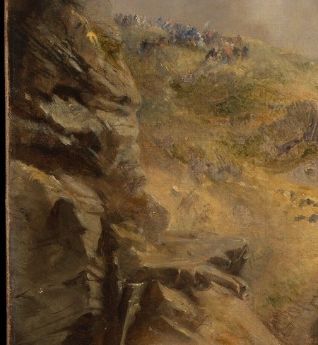 The elite watch from the cliff top.