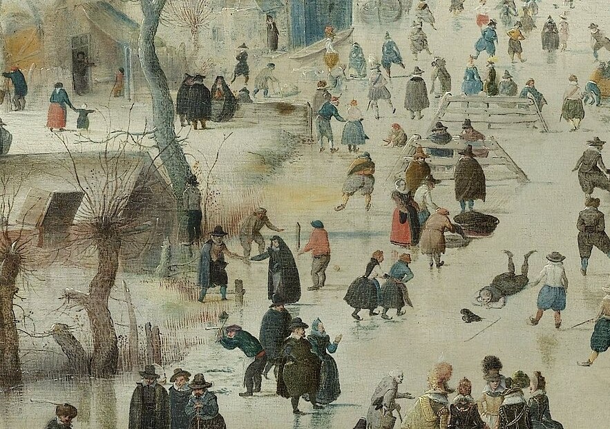 But for some, the frozen river was for fun, not labor.