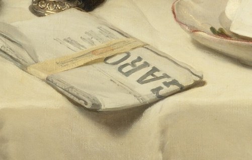 Even the folded newspaper feels real.