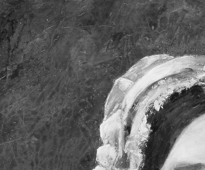 And the artist painted lace with thick, confident strokes.